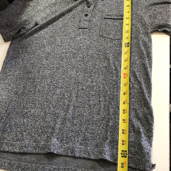 Billy Reid Gray Short Sleeve Polo Shirt Sz M - Picture 5 of 6